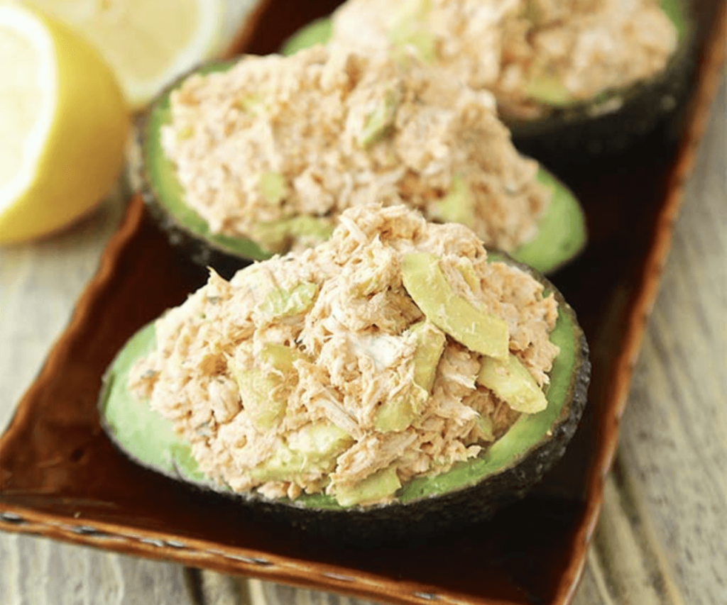 Keto Chicken Stuffed Avocado