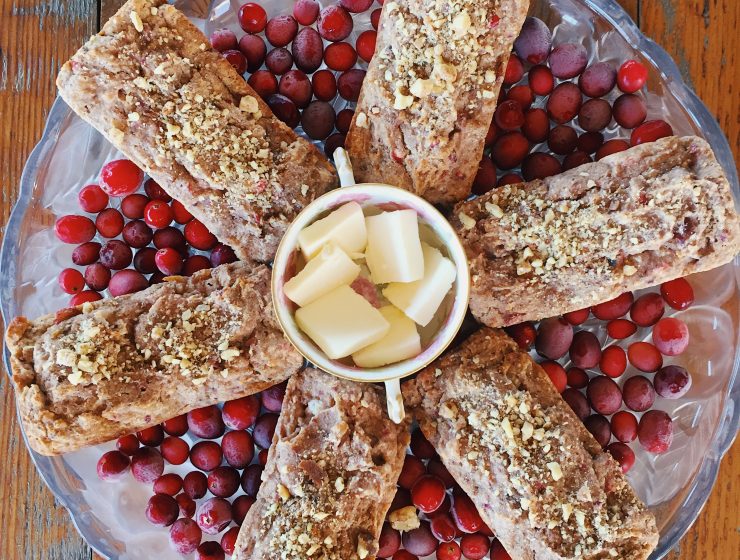 Cranberry Orange Walnut Loaves