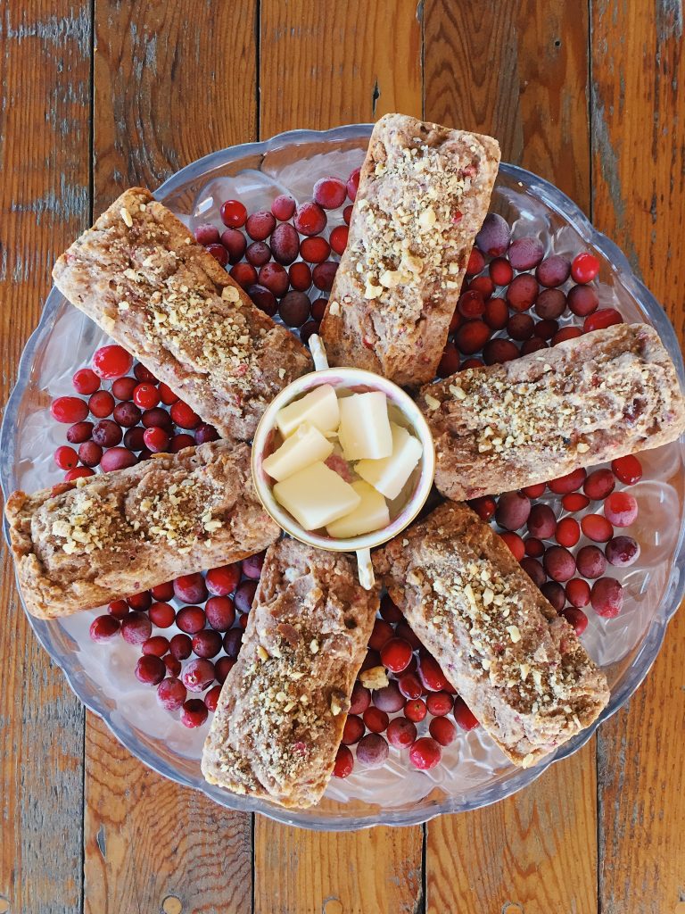 Cranberry Orange Walnut Loaves