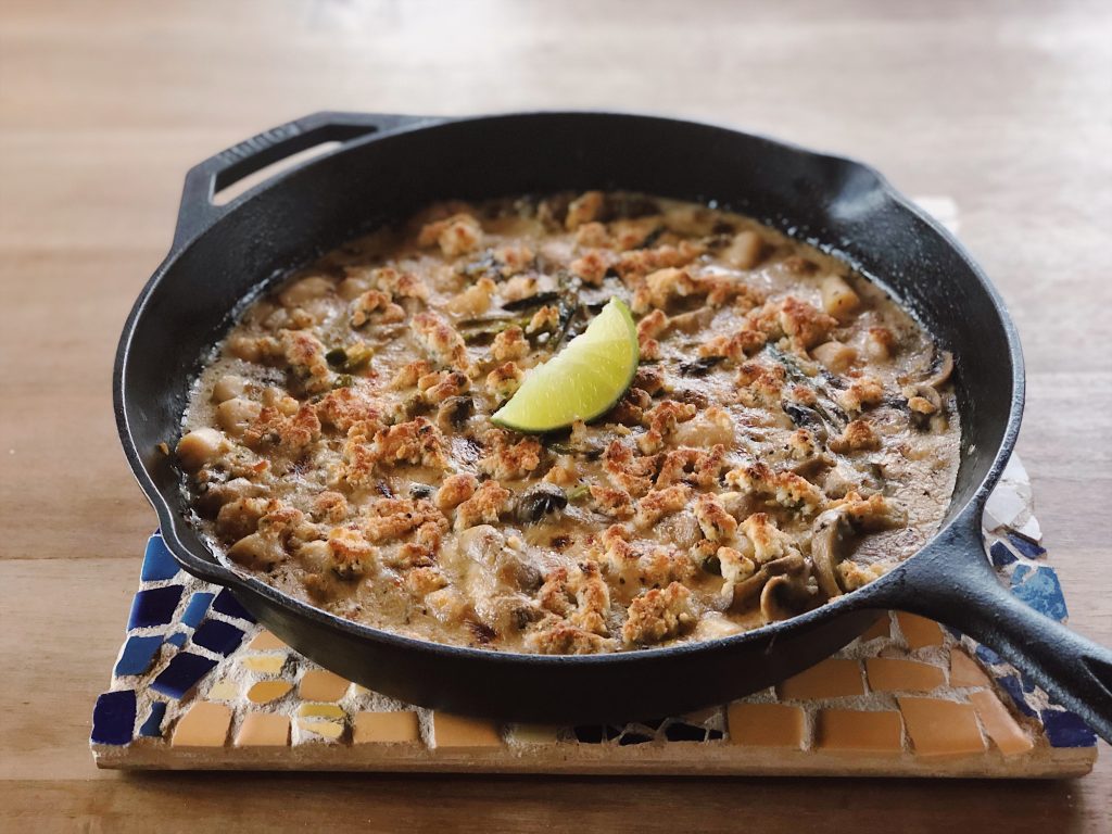 Skillet Scallops Au Gratin