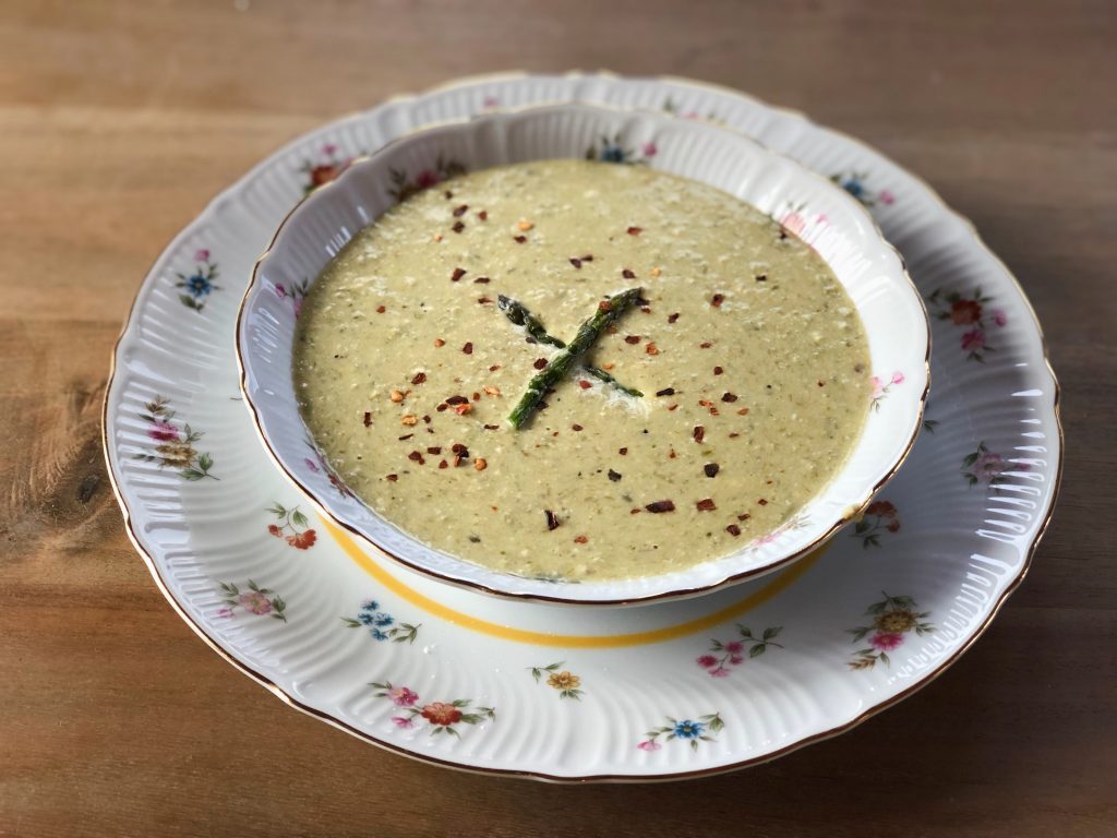 Creamy Roasted Asparagus Soup
