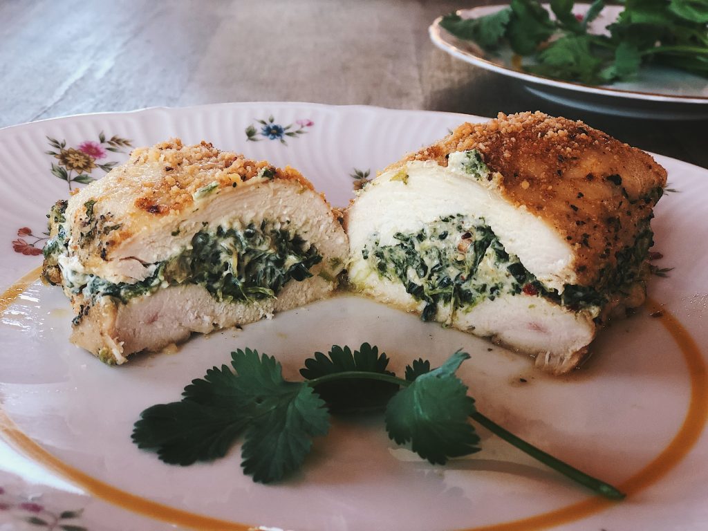Spinach & Cheese Stuffed Chicken Breasts