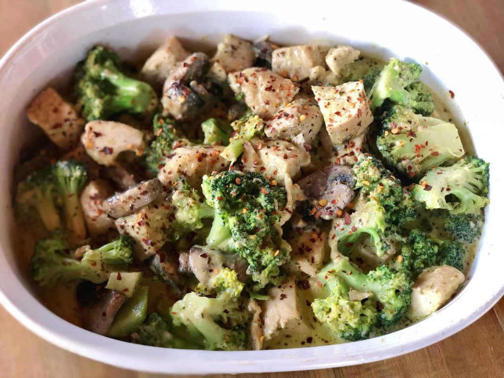 Pesto Chicken & Broccoli Alfredo