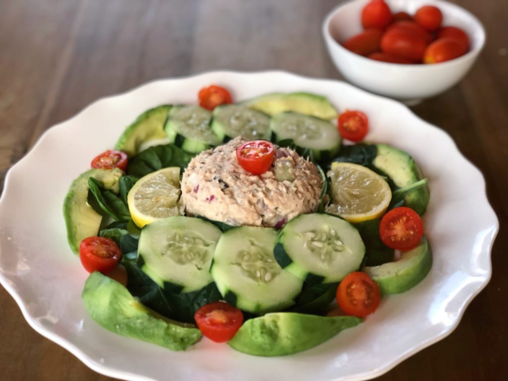 Creamy Salmon Avocado Salad