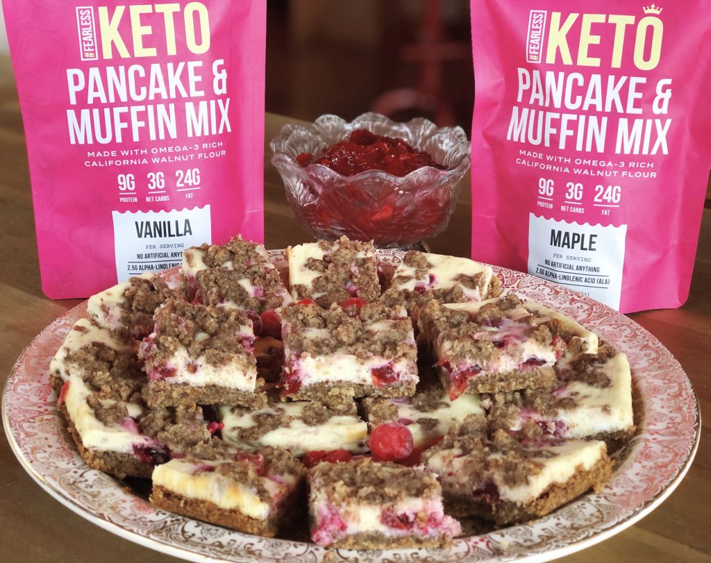 Fearless Cranberry Cheesecake Bars