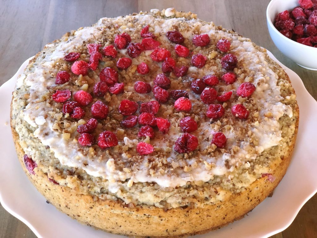 Orange Glazed Cranberry Cake